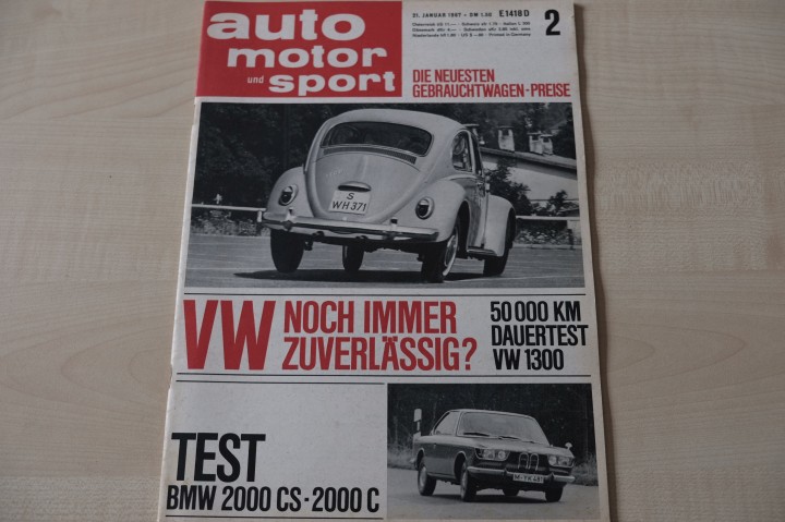 Deckblatt Auto Motor und Sport (02/1967)